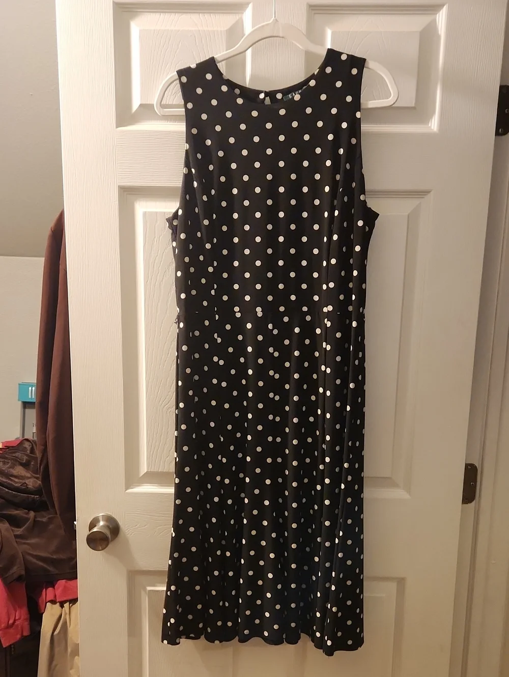 Ralph Lauren Black Dress with White Polka Dots